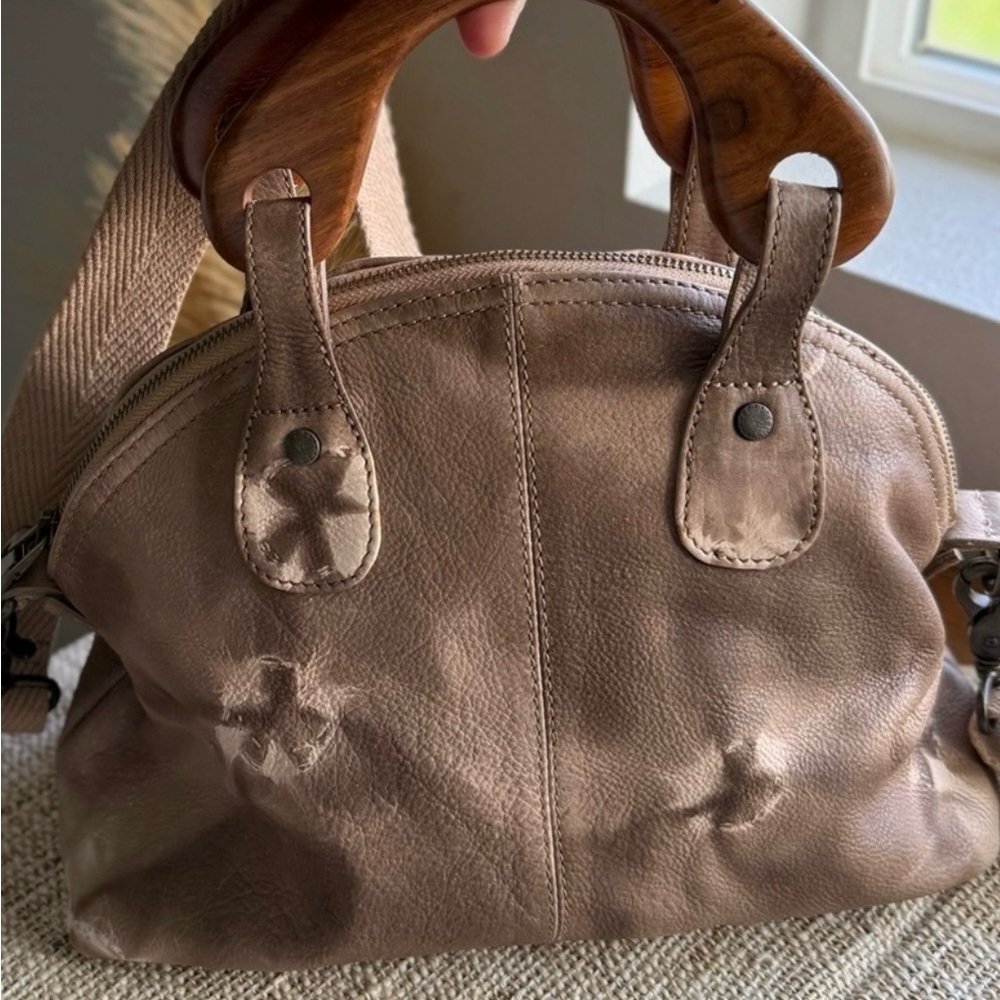 Free People Mini Willow Leather Tote - Tan - Picture 3 of 4